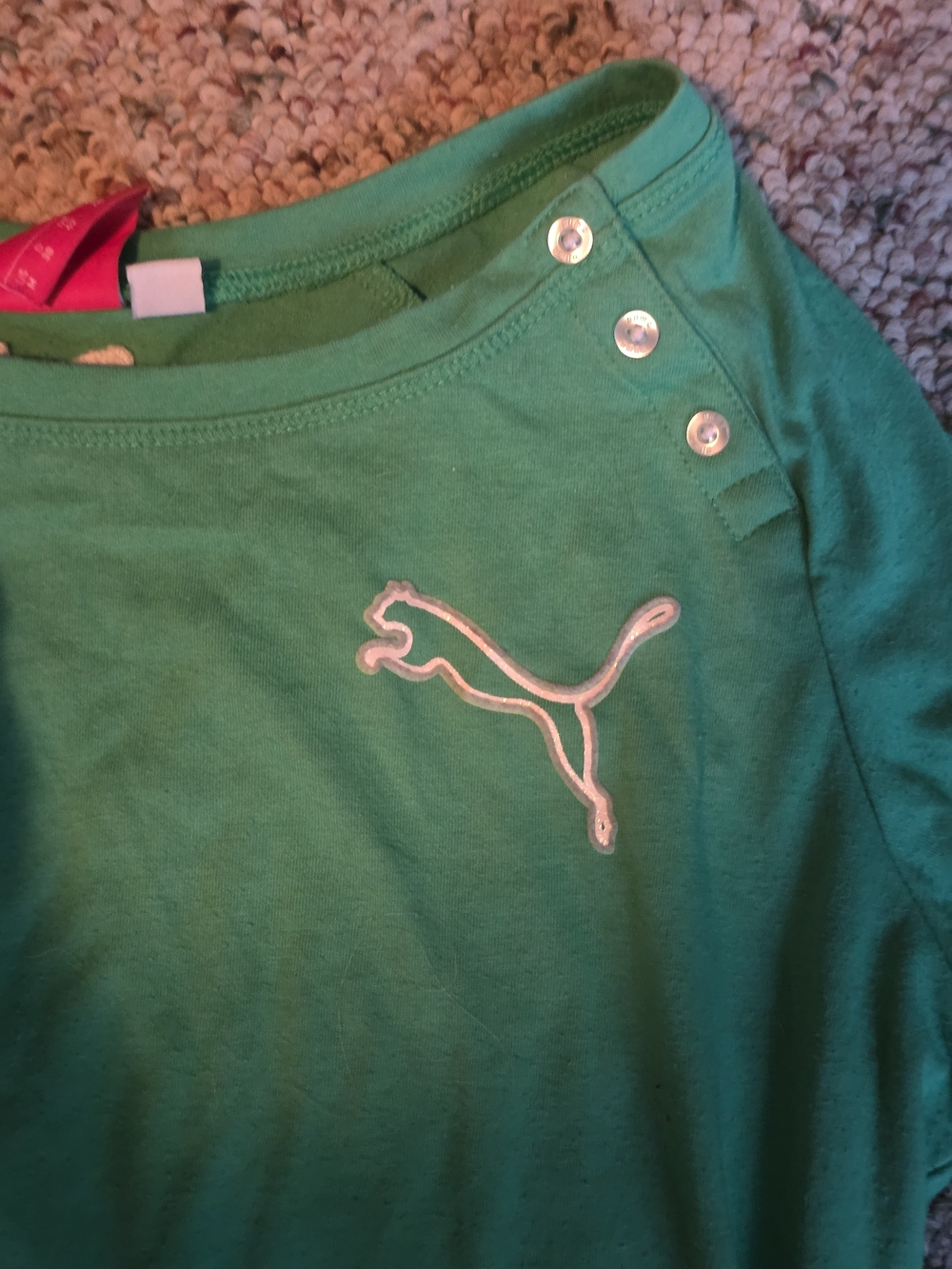 Puma Teal Long Sleeve Tunic with Button Shoulder - Picture 5 of 6